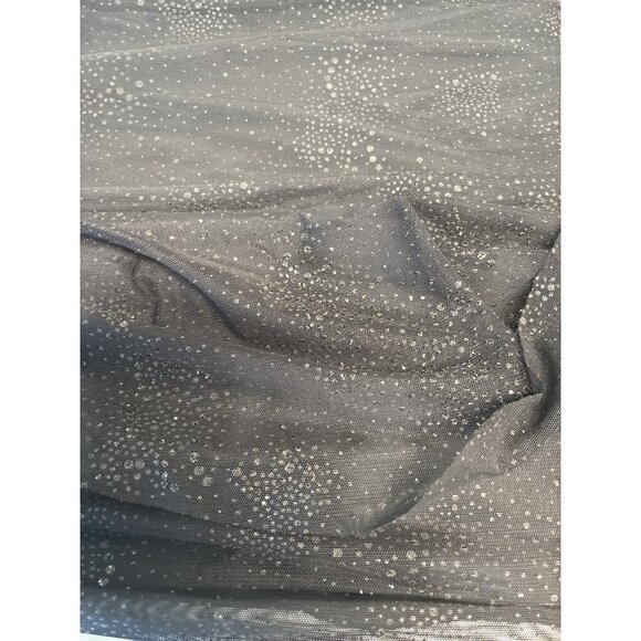 Whimsigoth Black Strapless Evening Dress With Ruched Front & Cascading Ruffle De - Picture 12 of 12